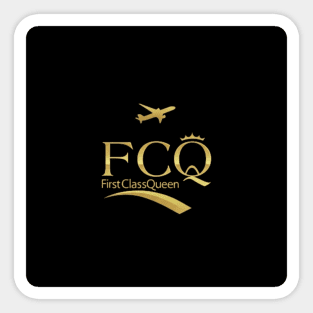 fcq FirstClassQueen logo Sticker